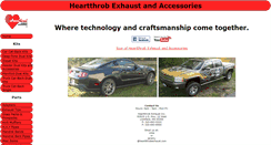 Desktop Screenshot of heartthrobexhaust.com